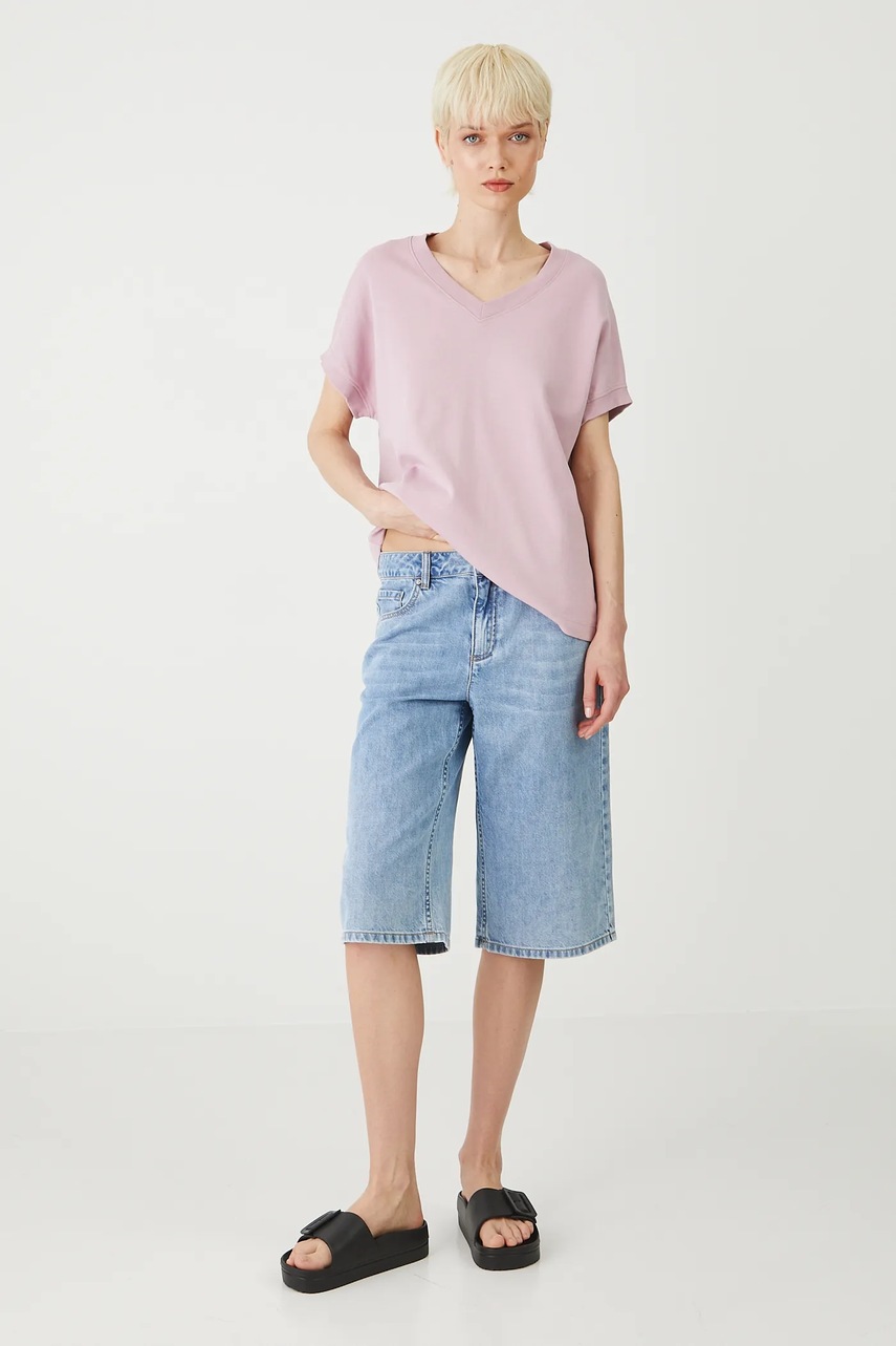 Хлопковая футболка Medicine цвет розовый