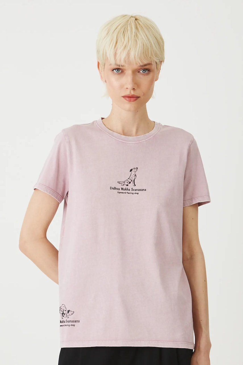 Medicine tricou din bumbac culoarea roz