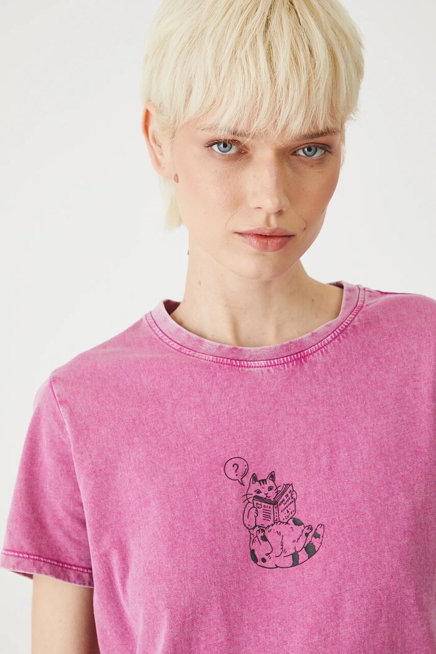 Medicine tricou din bumbac culoarea roz