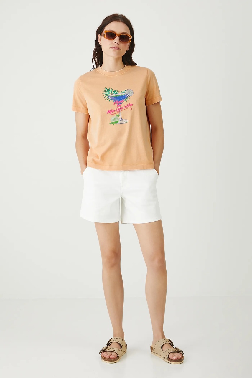 Хлопковая футболка Medicine цвет оранжевый