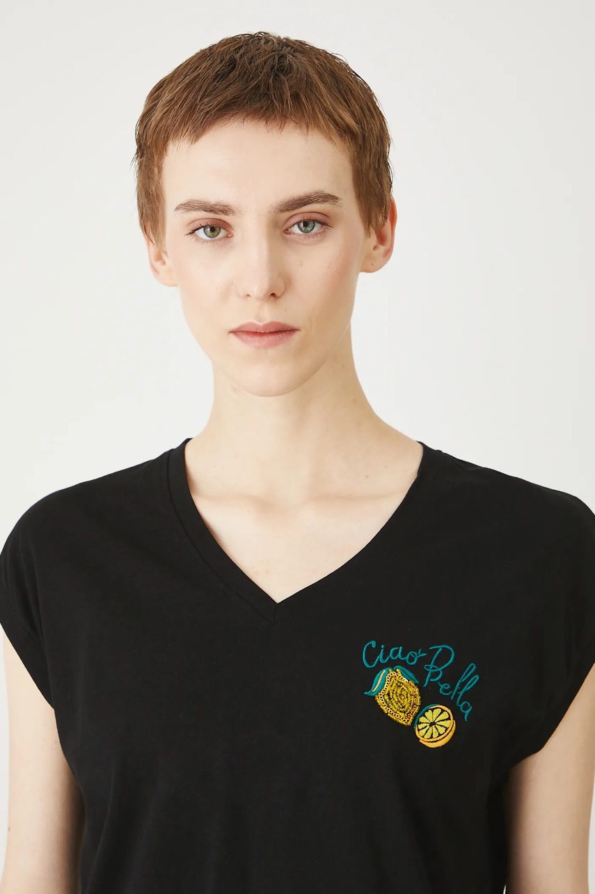 Medicine tricou din bumbac culoarea negru