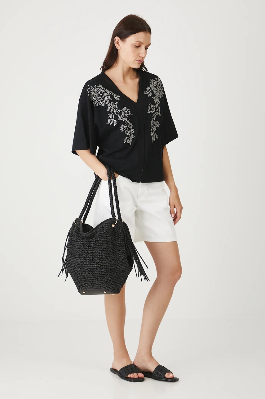 Хлопковая футболка Medicine цвет чёрный