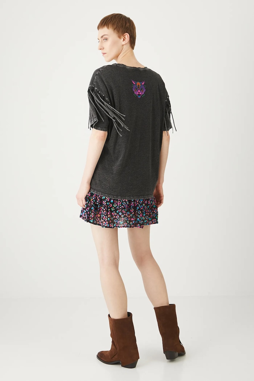 Medicine tricou din bumbac culoarea gri
