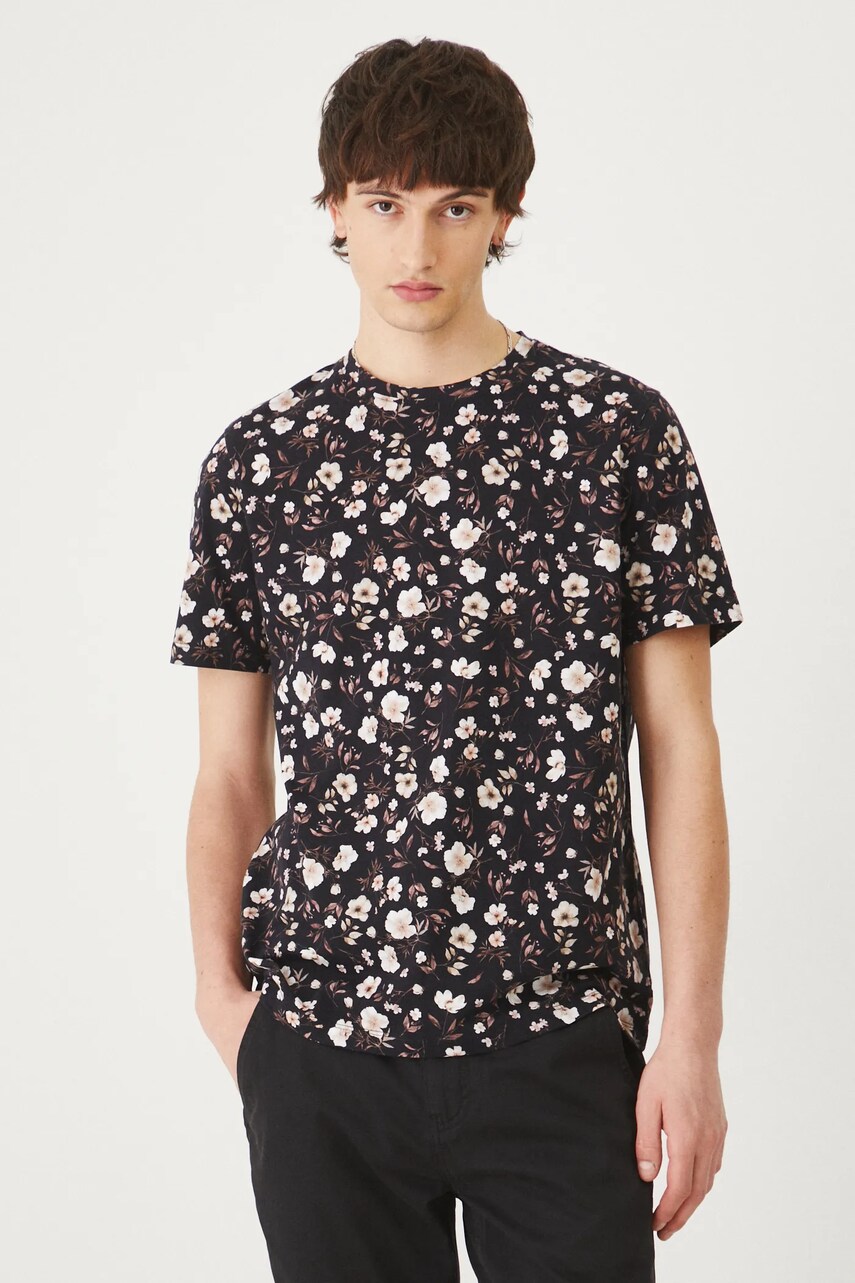Medicine tricou din bumbac barbati, culoarea negru, modelator