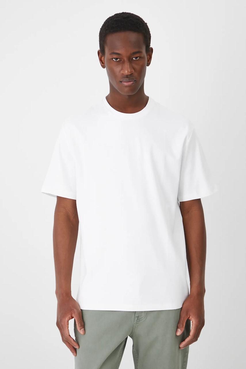 Medicine tricou din bumbac barbati, culoarea alb, neted Medicine tricou din bumbac barbati, culoarea alb, neted