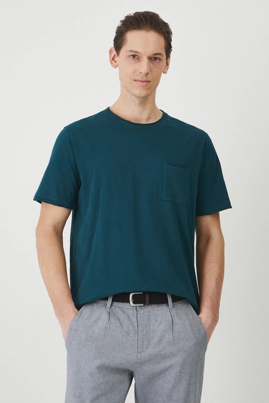 Medicine tricou din bumbac barbati, culoarea verde, neted Medicine tricou din bumbac barbati, culoarea verde, neted