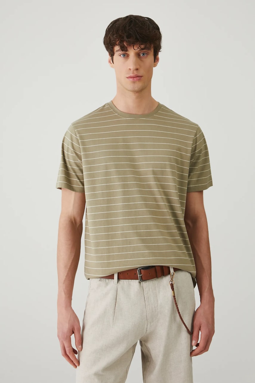 Medicine tricou din bumbac barbati, culoarea verde, modelator Medicine tricou din bumbac barbati, culoarea verde, modelator
