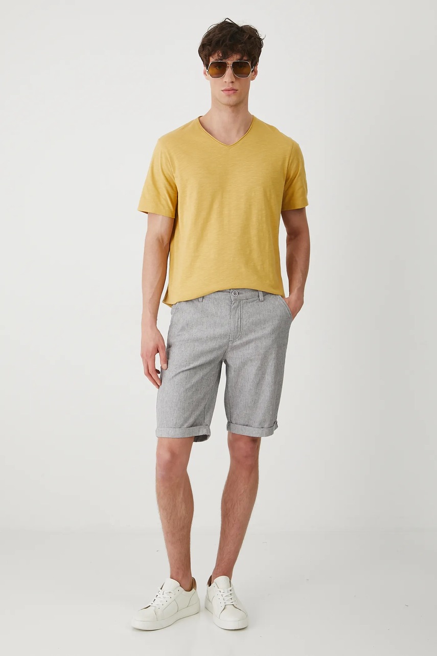 Хлопковая футболка Medicine цвет жёлтый однотонная