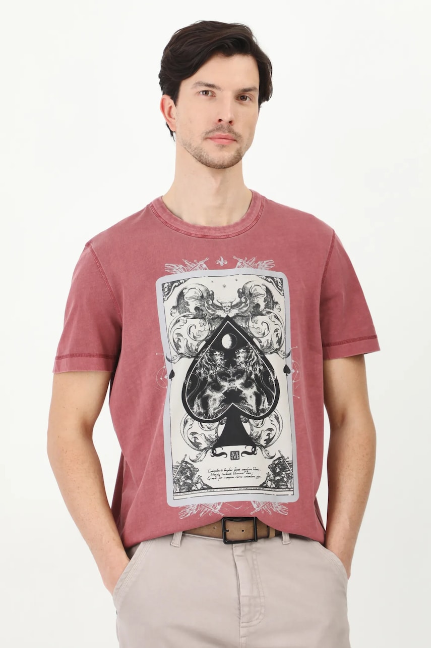 Medicine tricou din bumbac barbati, culoarea roz, cu imprimeu Medicine tricou din bumbac barbati, culoarea roz, cu imprimeu