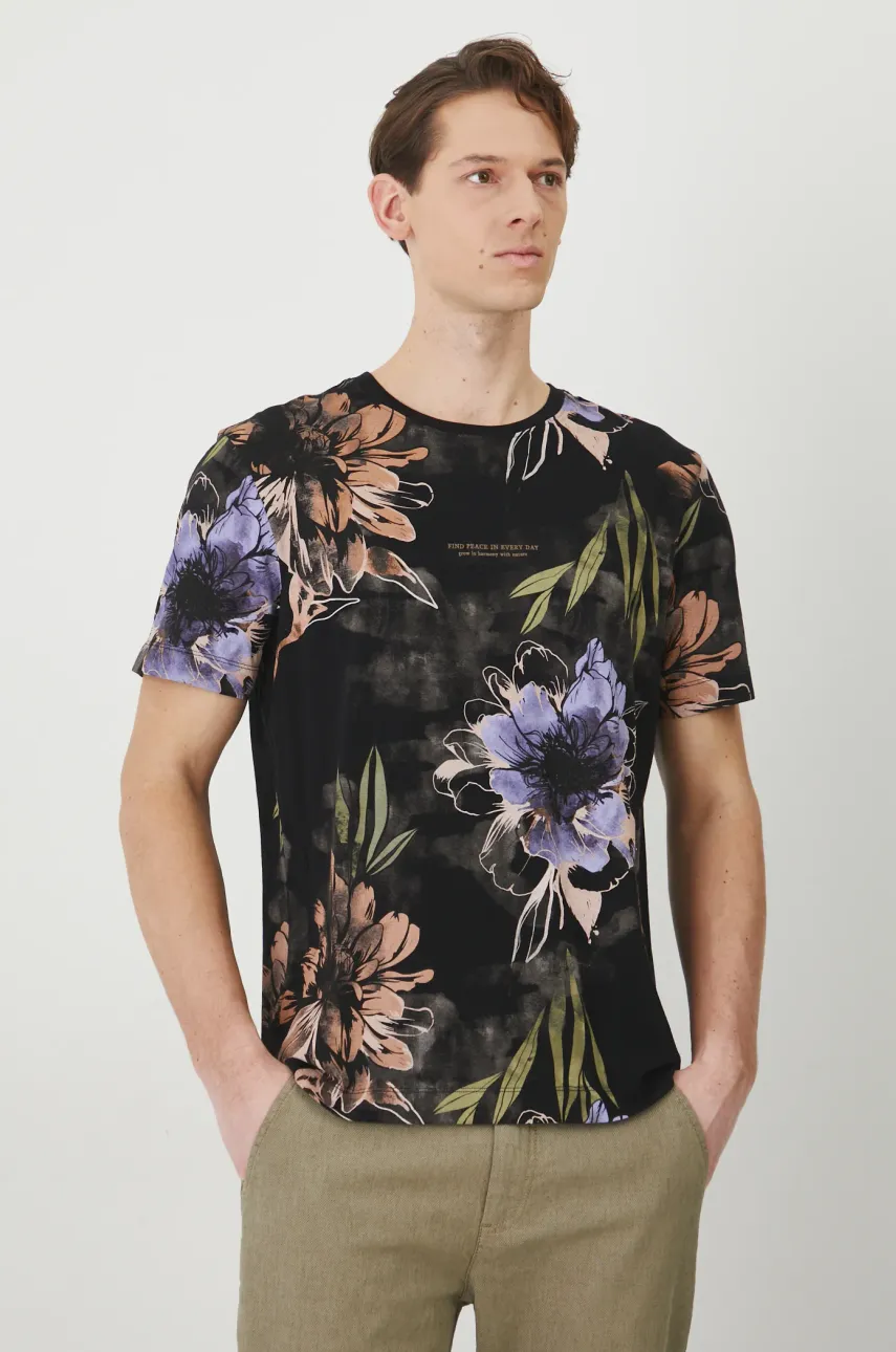 Medicine tricou din bumbac culoarea negru, modelator