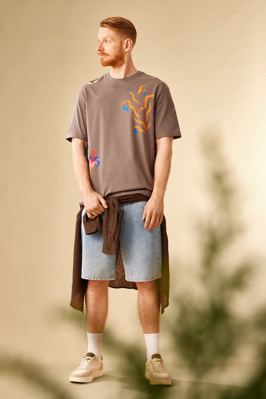 Medicine tricou barbati, culoarea gri, cu imprimeu Medicine tricou barbati, culoarea gri, cu imprimeu