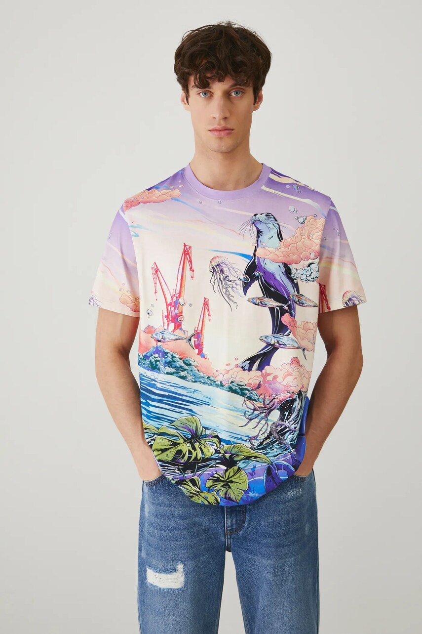 Medicine tricou din bumbac barbati, modelator