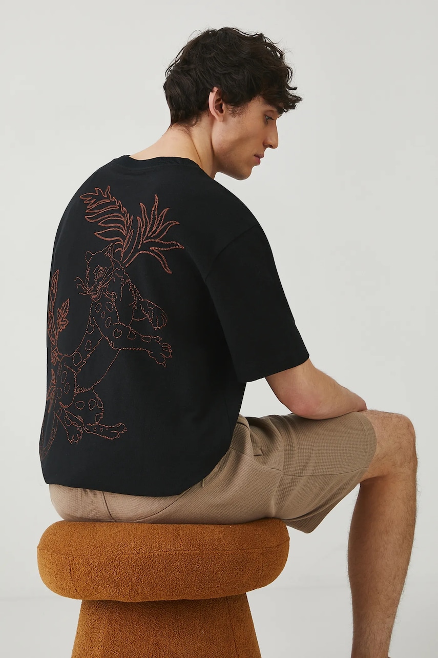 Medicine tricou din bumbac barbati, culoarea negru, cu imprimeu Medicine tricou din bumbac barbati, culoarea negru, cu imprimeu