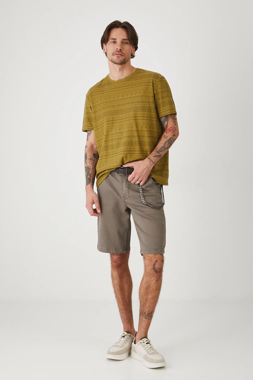 Хлопковая футболка Medicine цвет зелёный узор