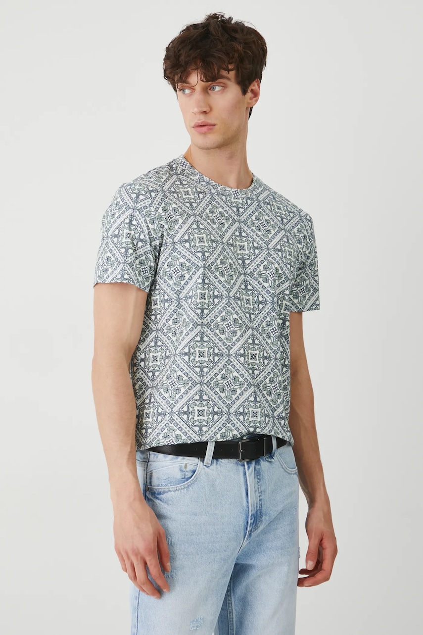 Medicine tricou culoarea turcoaz, modelator