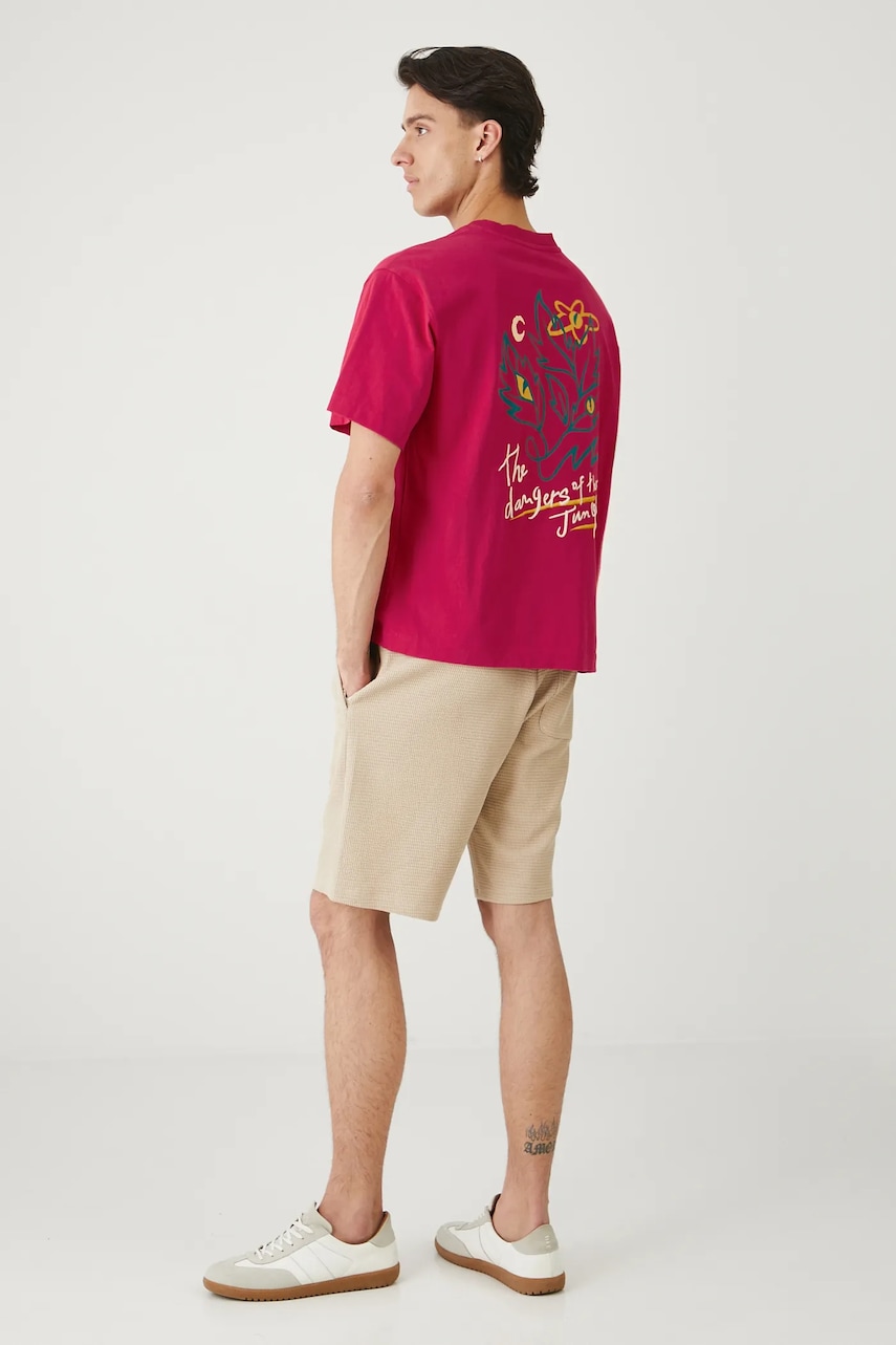 Medicine tricou culoarea rosu, cu imprimeu