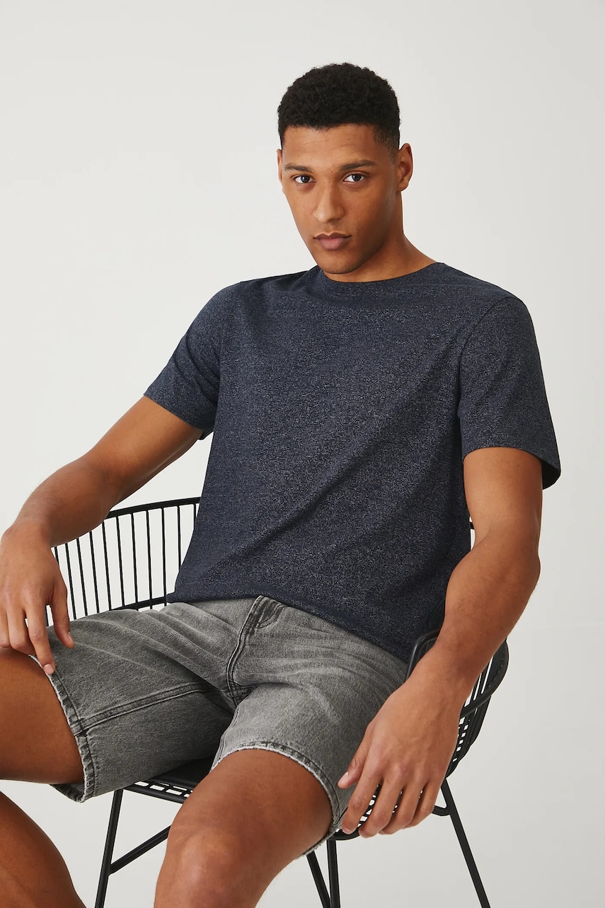Medicine tricou culoarea albastru marin, modelator