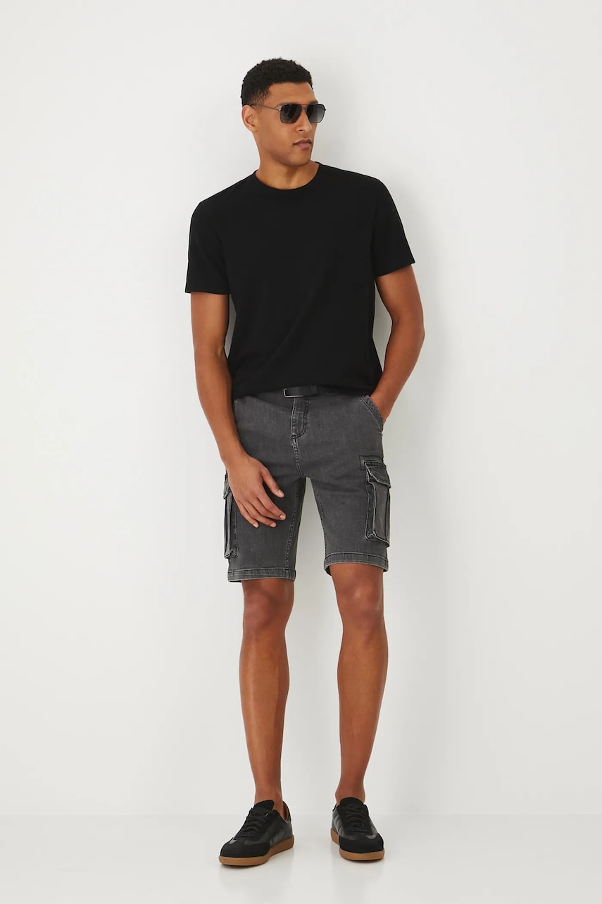 Medicine tricou culoarea negru, neted