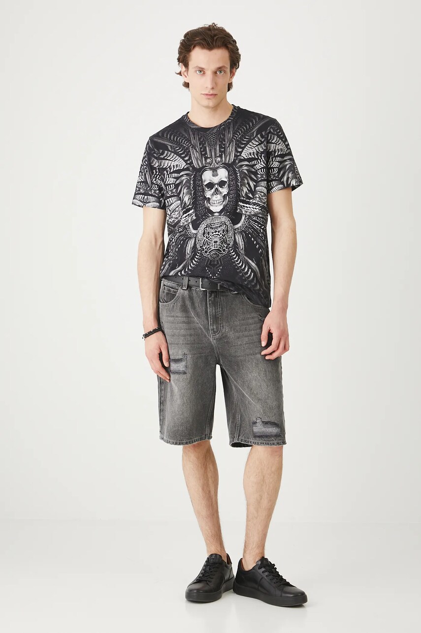 Medicine tricou din bumbac culoarea negru, modelator