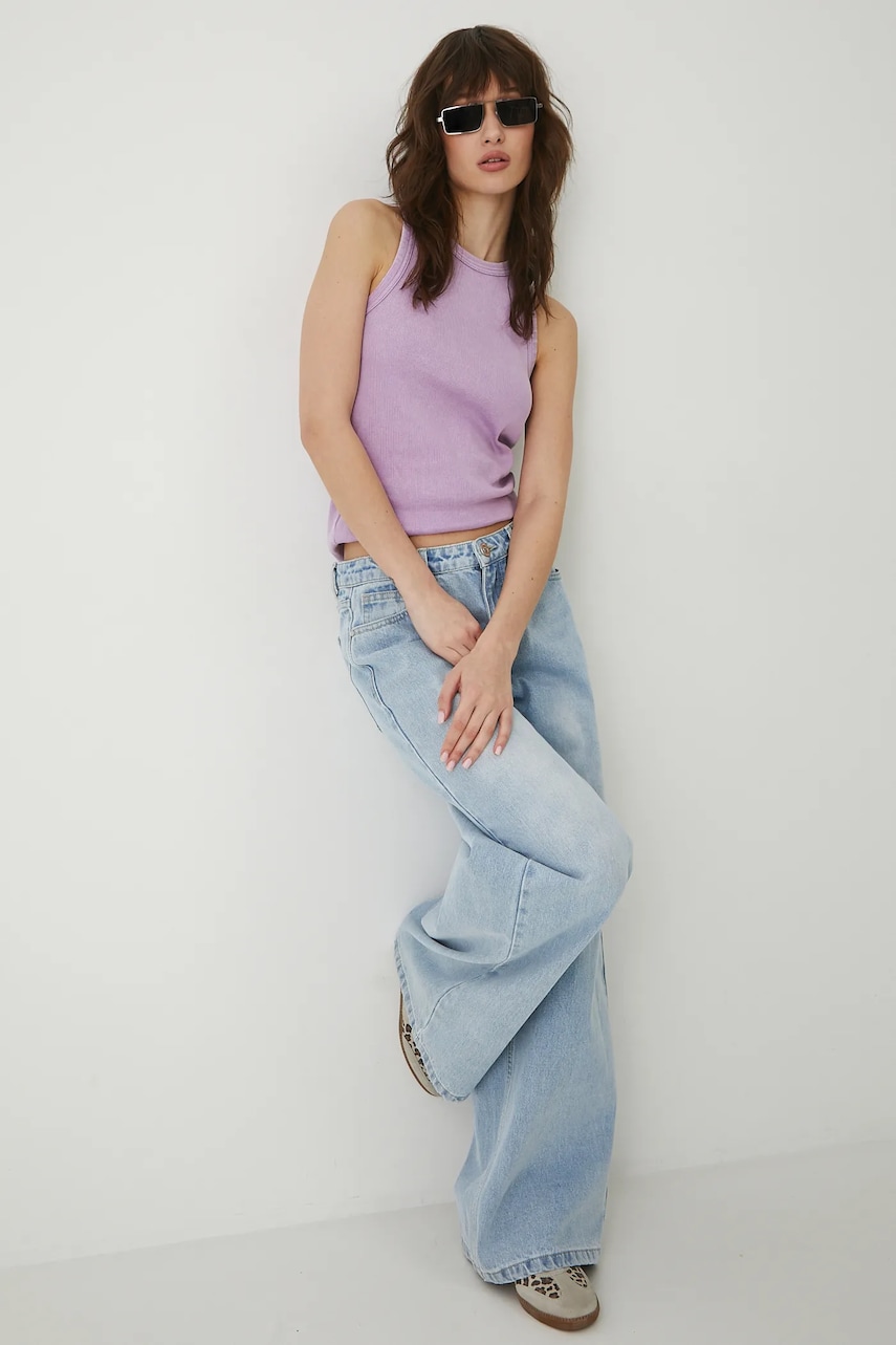 Medicine top femei, culoarea violet