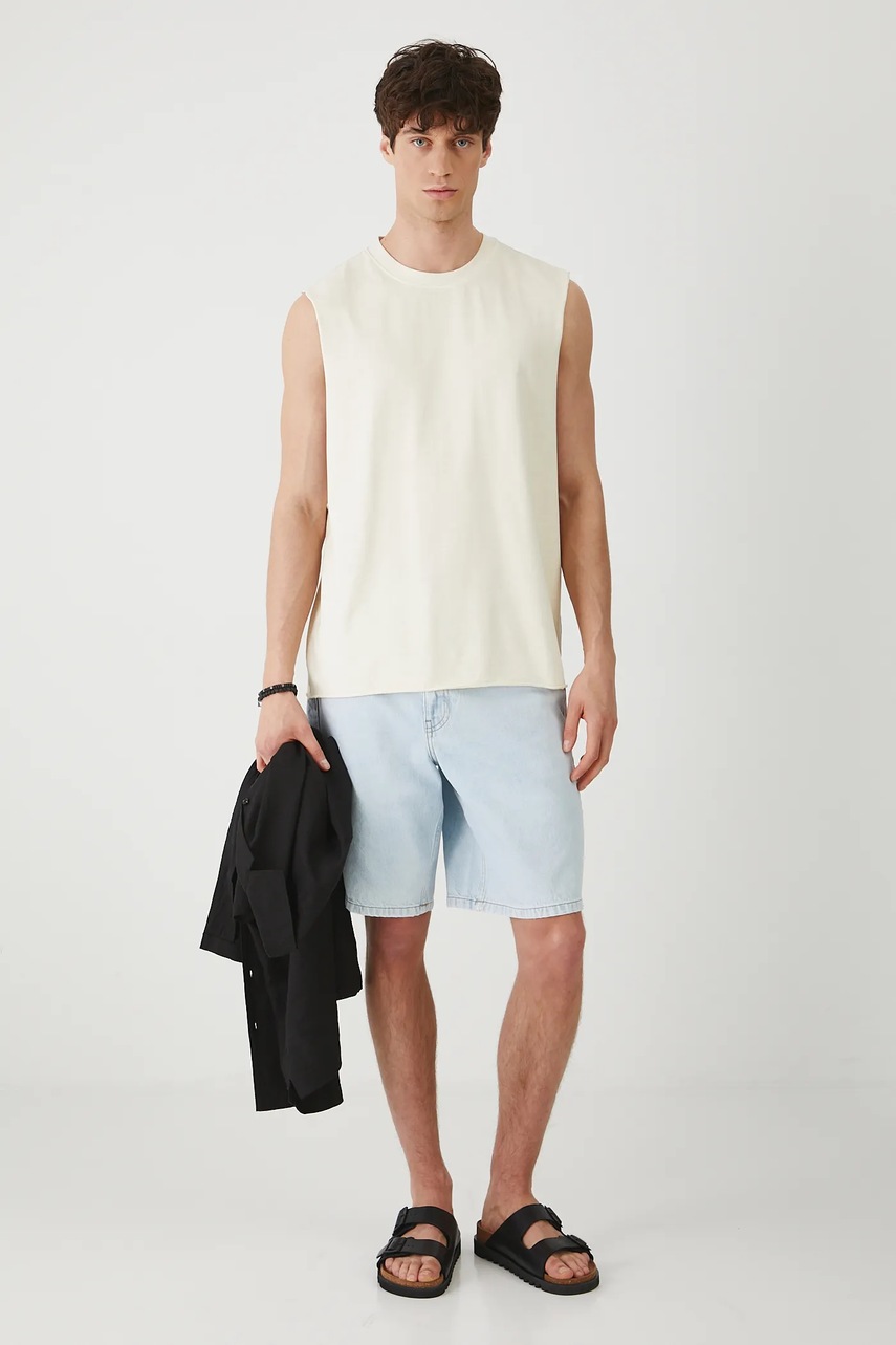 Хлопковая футболка Medicine цвет бежевый