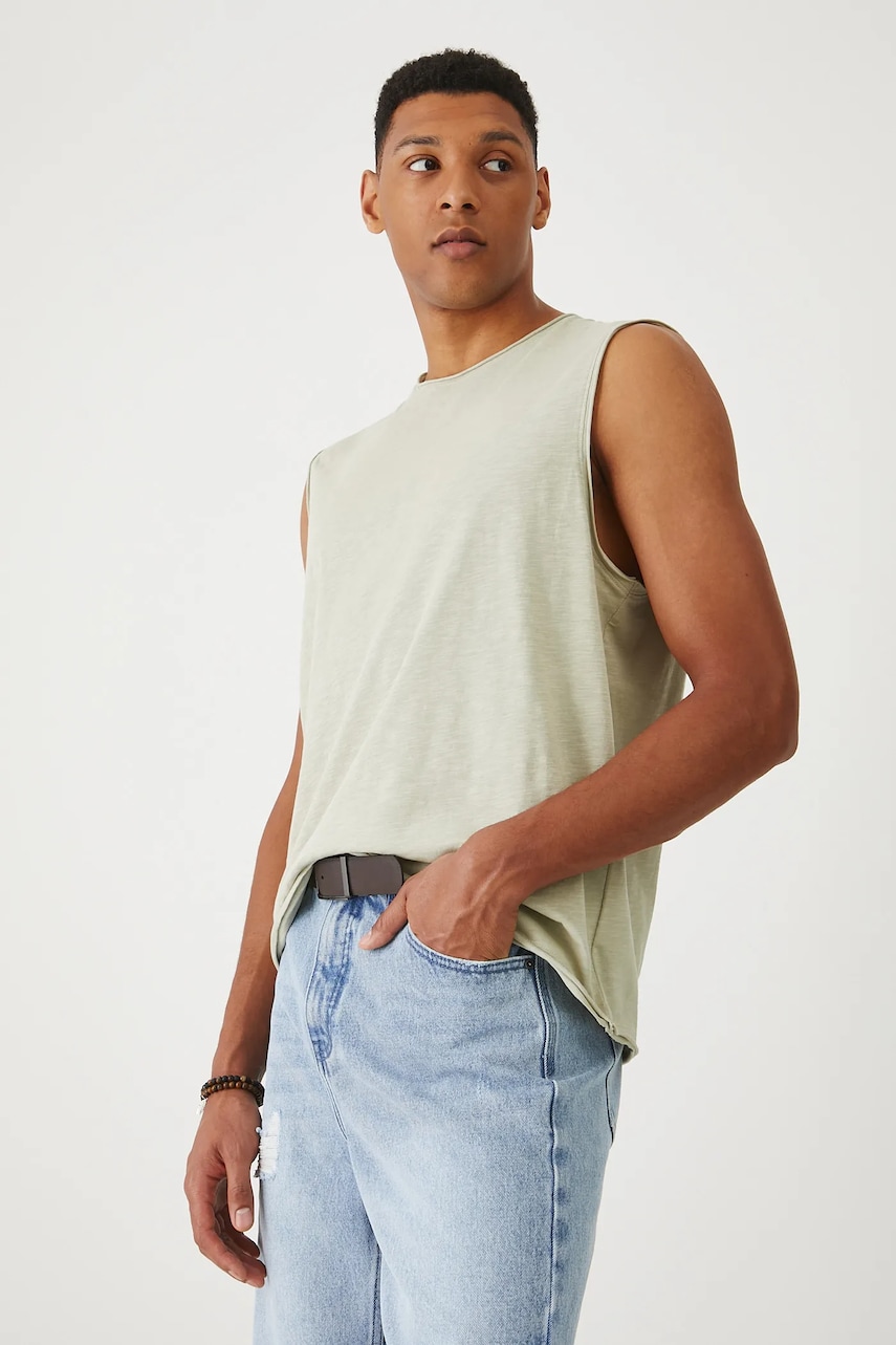 Medicine tricou de bumbac masculin verde