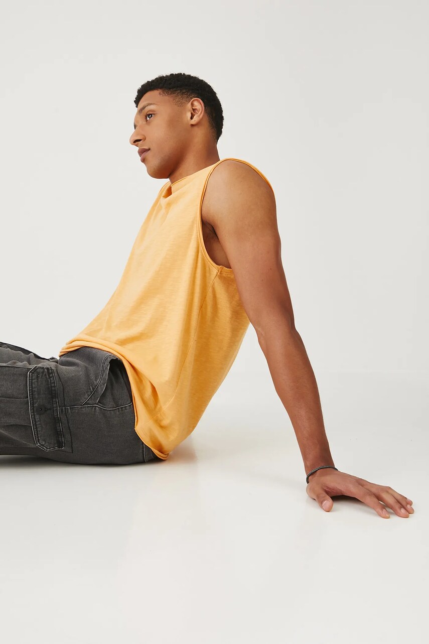 Medicine tricou din bumbac culoarea portocaliu