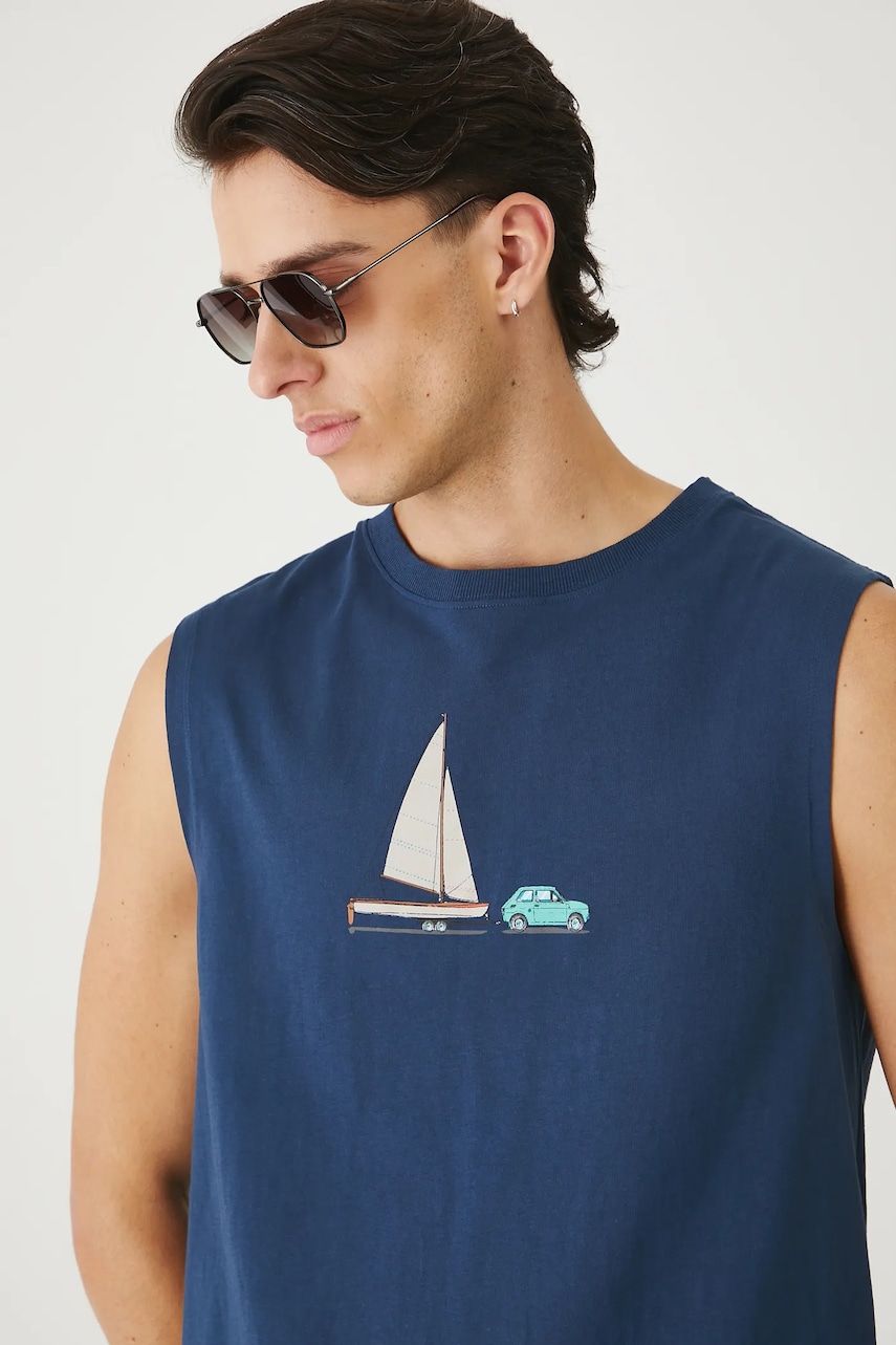 Medicine tricou din bumbac culoarea albastru marin