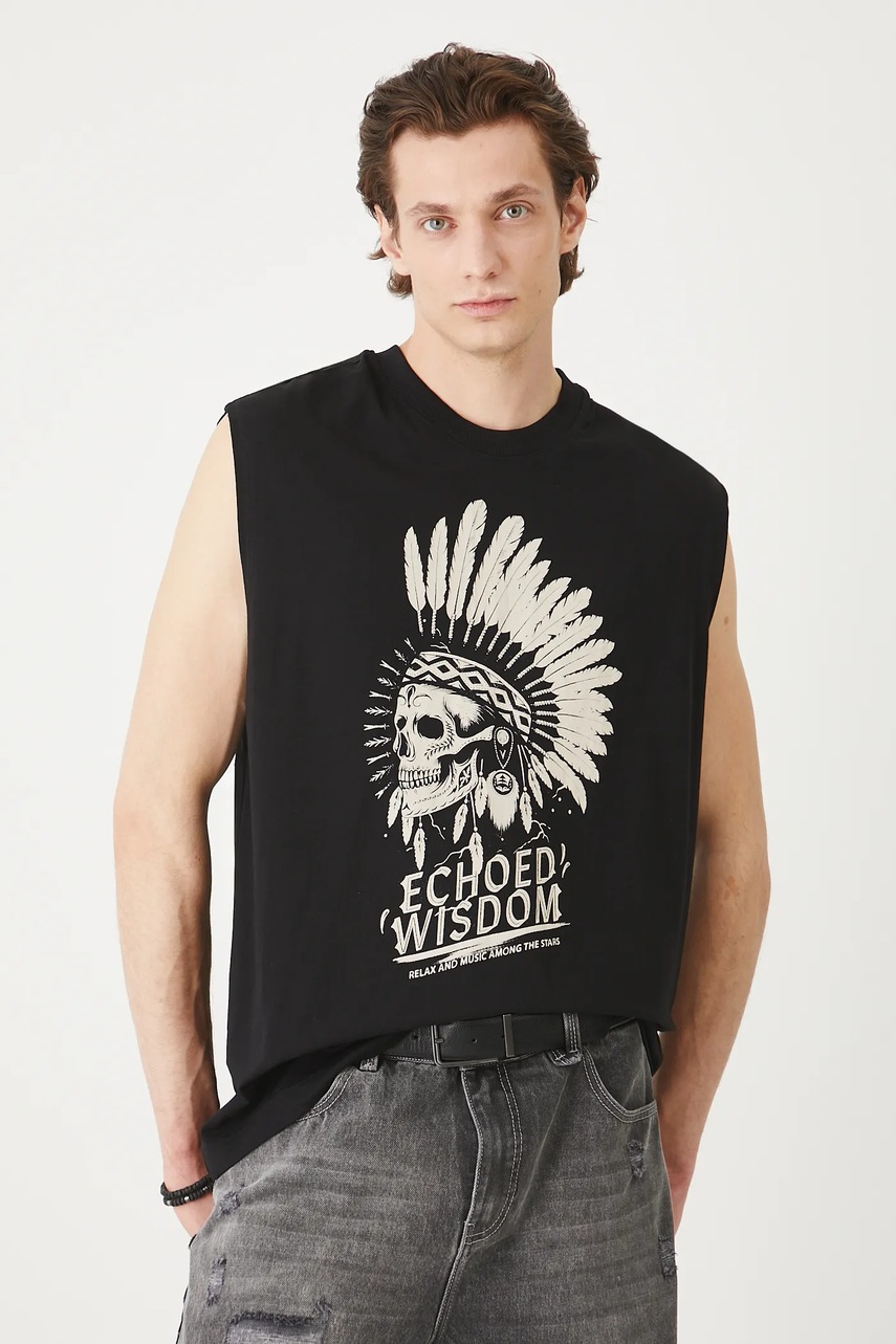 Хлопковая футболка Medicine цвет чёрный