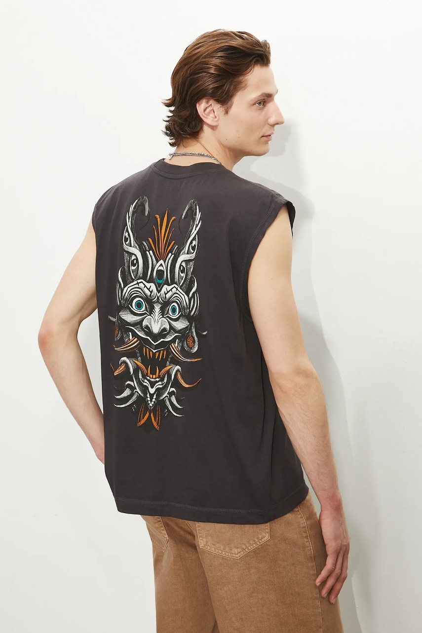 Хлопковая футболка Medicine цвет серый