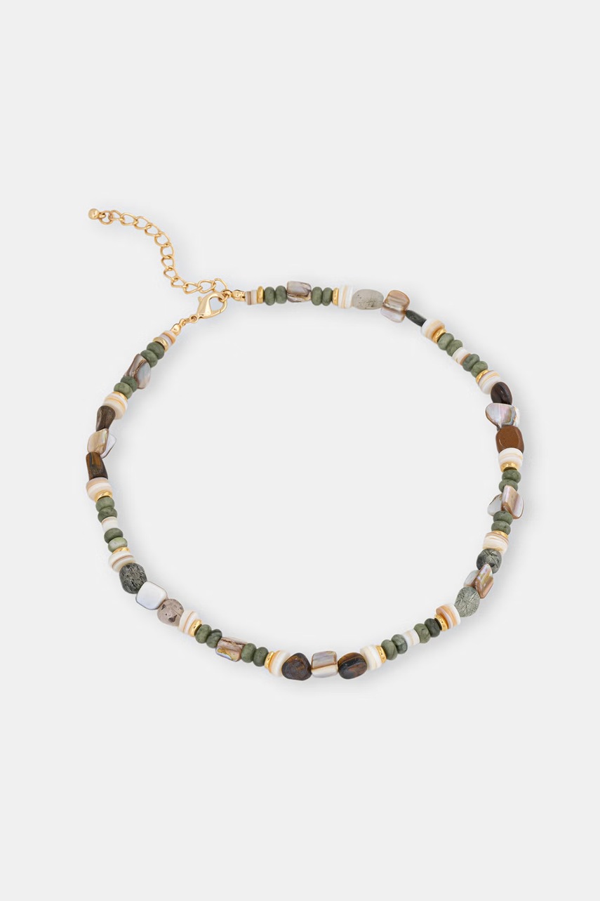 Medicine κολιέ γυναικείο φυσικής πέτρας χαλαζίας RS26-ASDB02 πολύχρωμο ONE SIZE