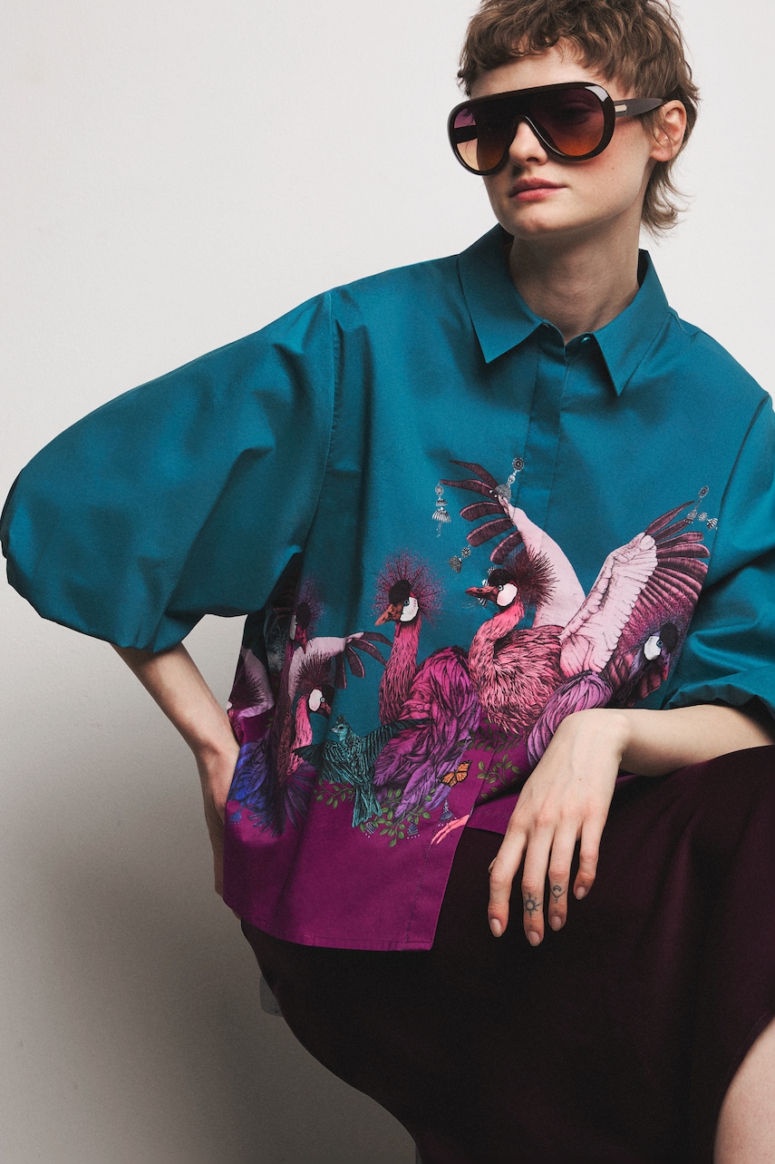 Medicine πουκαμίσα γυναικεία βαμβακερή