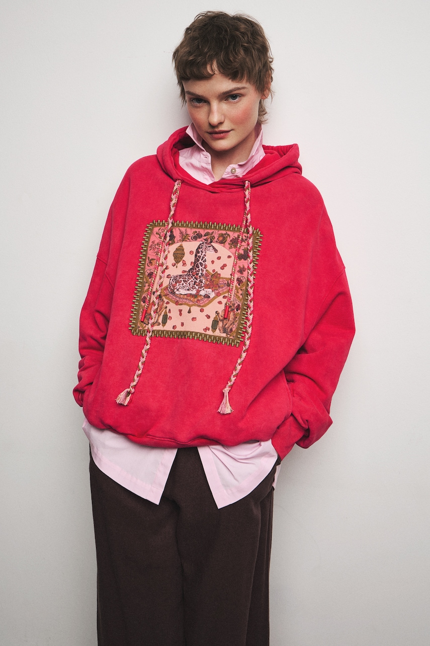 Medicine hanorac cu glugă pentru femei, din bumbac