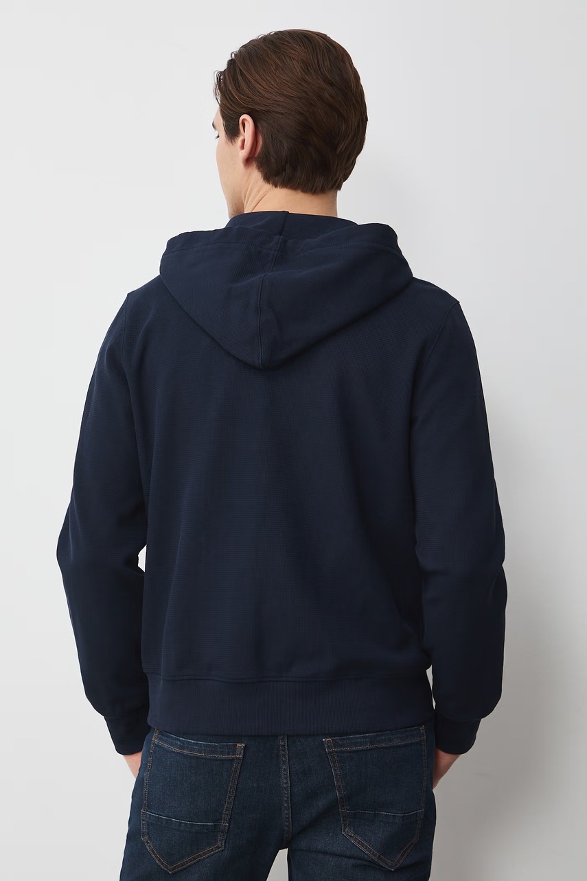 Medicine Μπλούζα με κουκούλα και κουμπιά ανδρική βαμβακερή με ελαστάν φωτογραφία