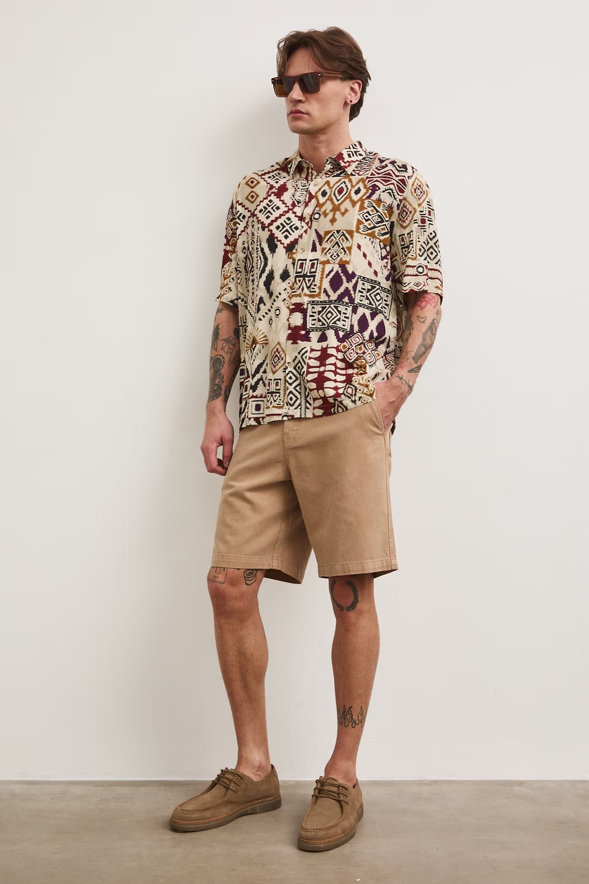 Medicine πουκάμισο ανδρικό από βισκόζη RS26-KKM802