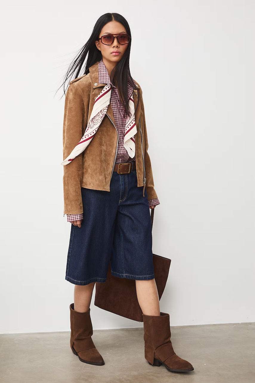 Medicine geaca din piele intoarsa