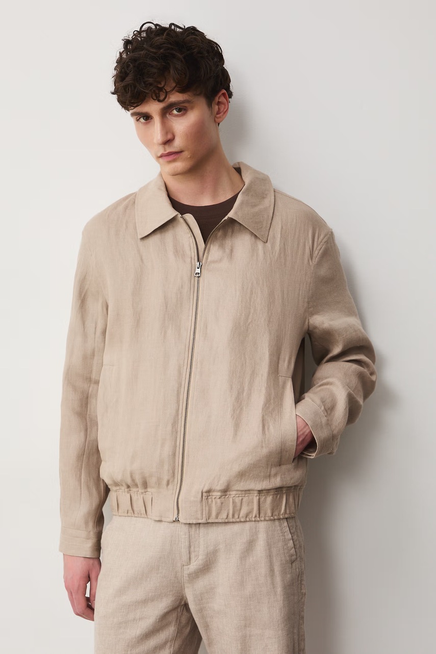 Medicine bomber pánský lněný