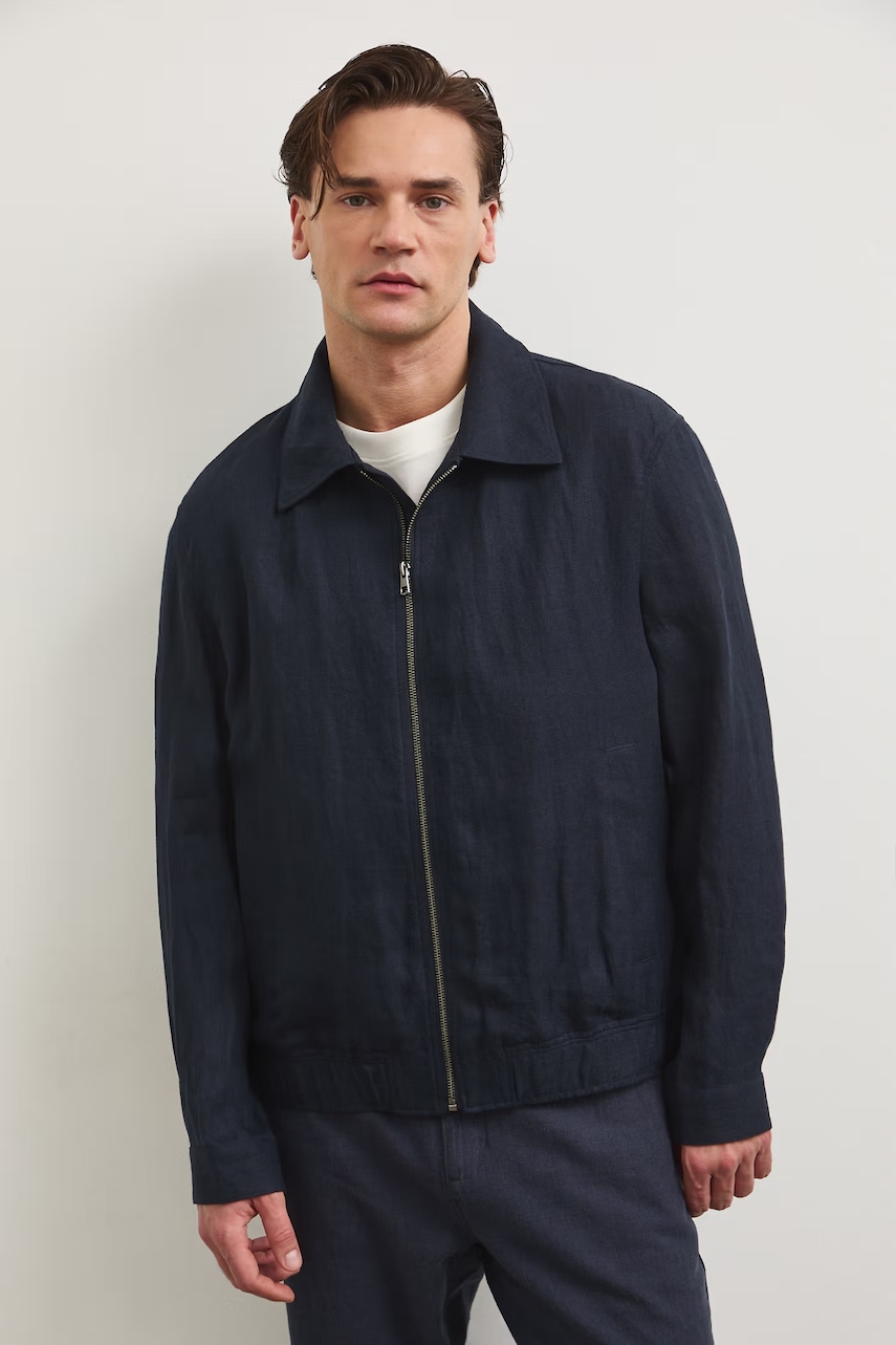 Medicine bomber pánský lněný