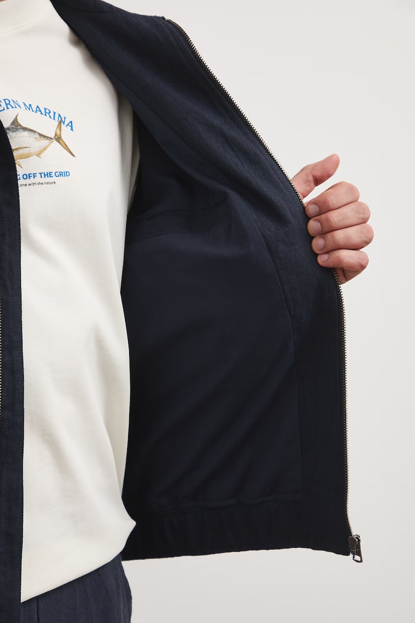 Medicine bomber pánský lněný