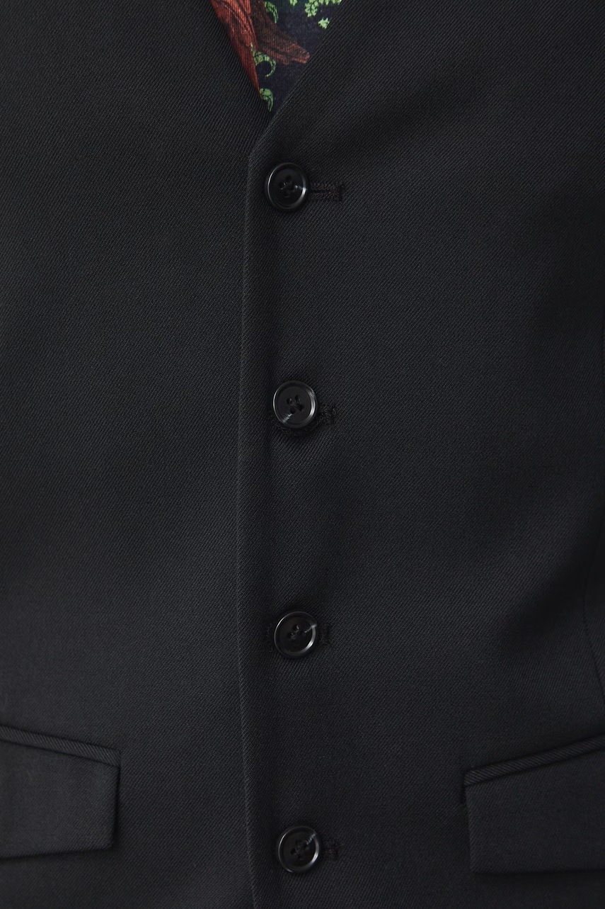 Medicine μονόπετο γιλέκο Ανδρικό με πρόσμιξη μαλλιού φωτογραφία