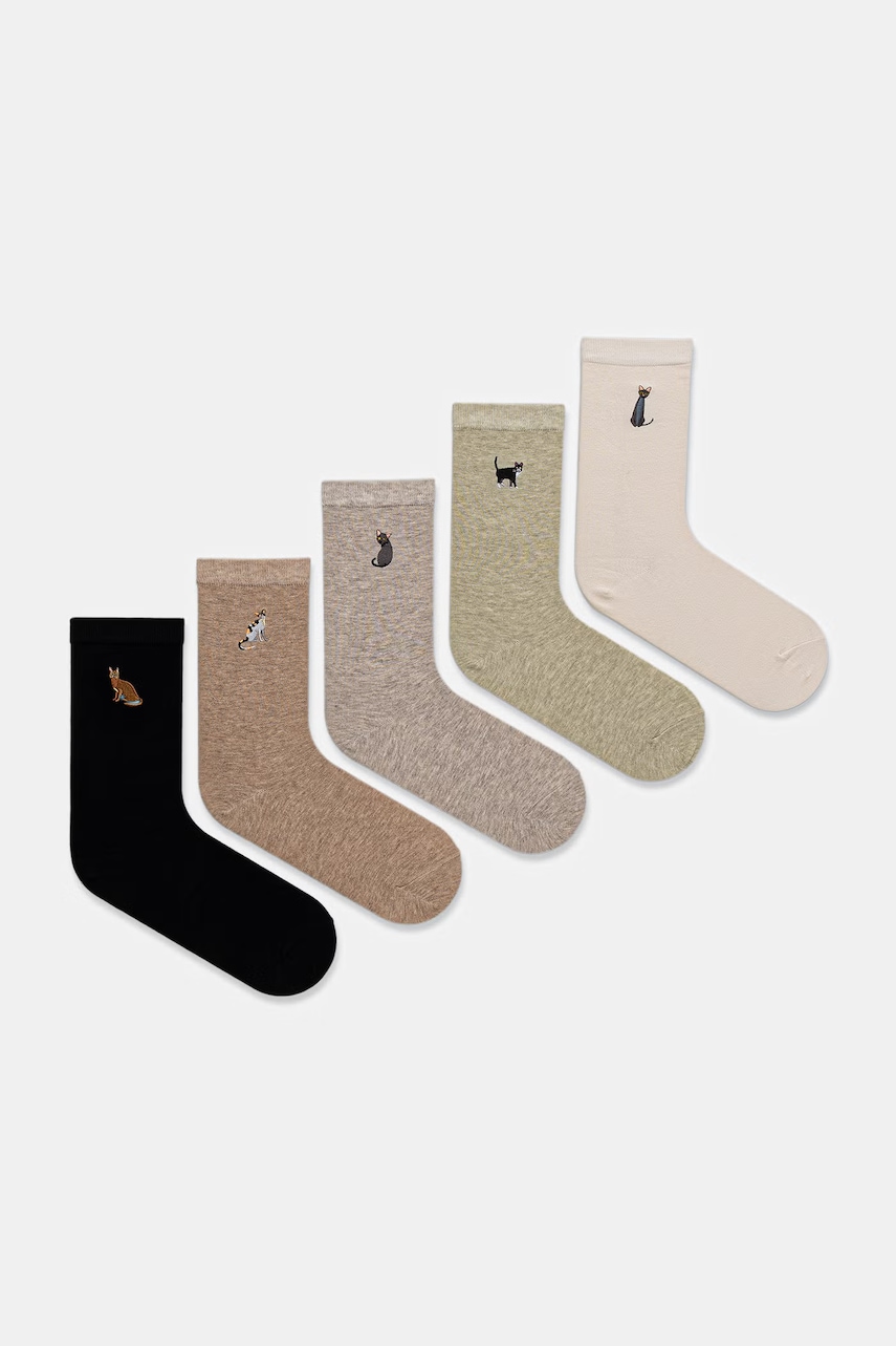 Medicine skarpetki bawełniane 5-pack kolor multicolor