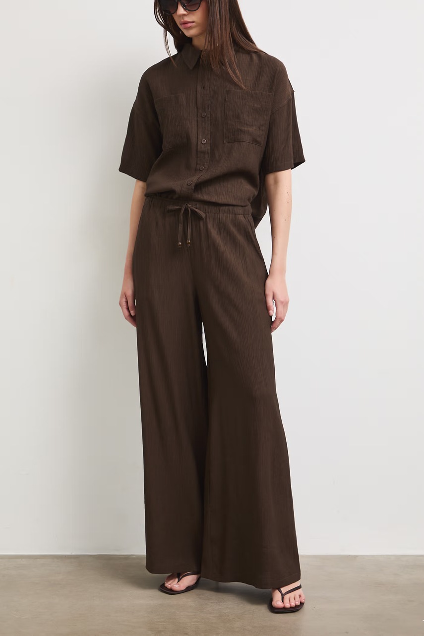 Medicine παντελόνι wide leg γυναικείο με βισκόζη