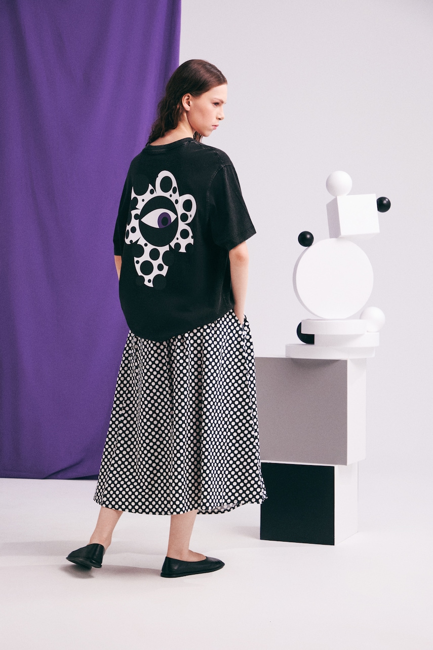 Medicine t-shirt oversize damski bawełniany szary