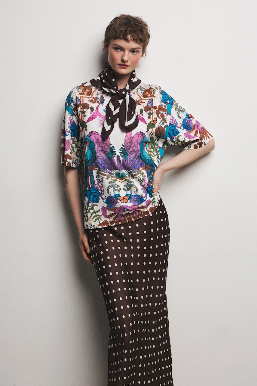 Medicine tricou oversized pentru femei, din bumbac