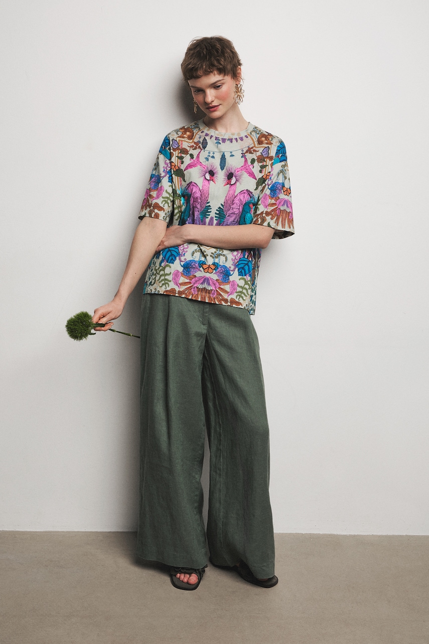 Medicine tricou oversized pentru femei, din bumbac