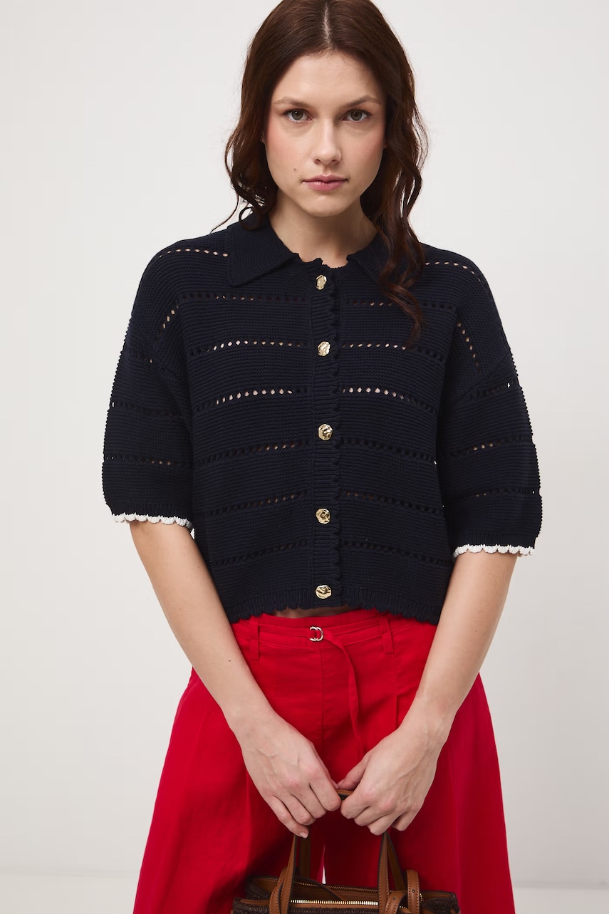 Medicine tricou tricotat pentru femei, din bumbac