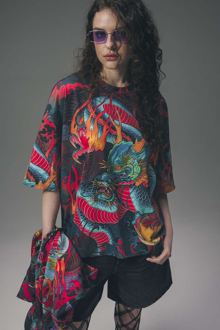 Medicine t-shirt da donna in cotone multicolore