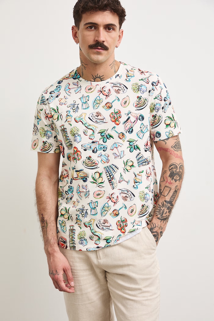 Medicine t-shirt ανδρικό βαμβάκι με ελαστάν