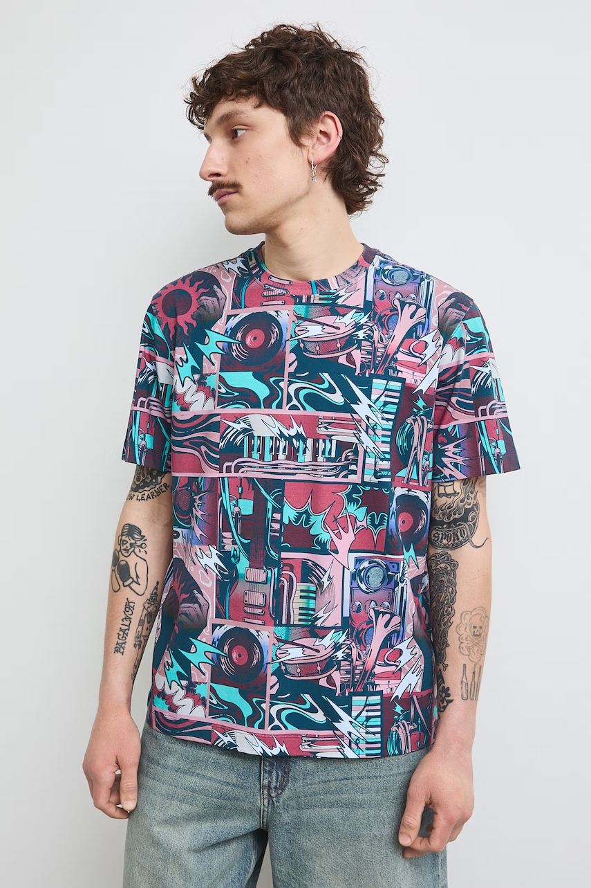 Medicine t-shirt ανδρικό βαμβακερό με ελαστάν