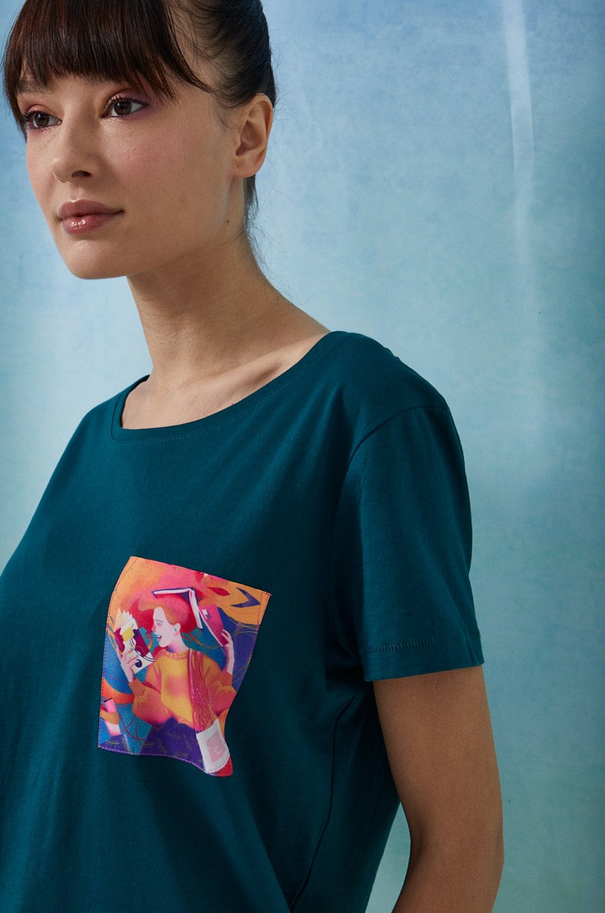 Medicine - tricou din bumbac by daga skwarska, grafika polska